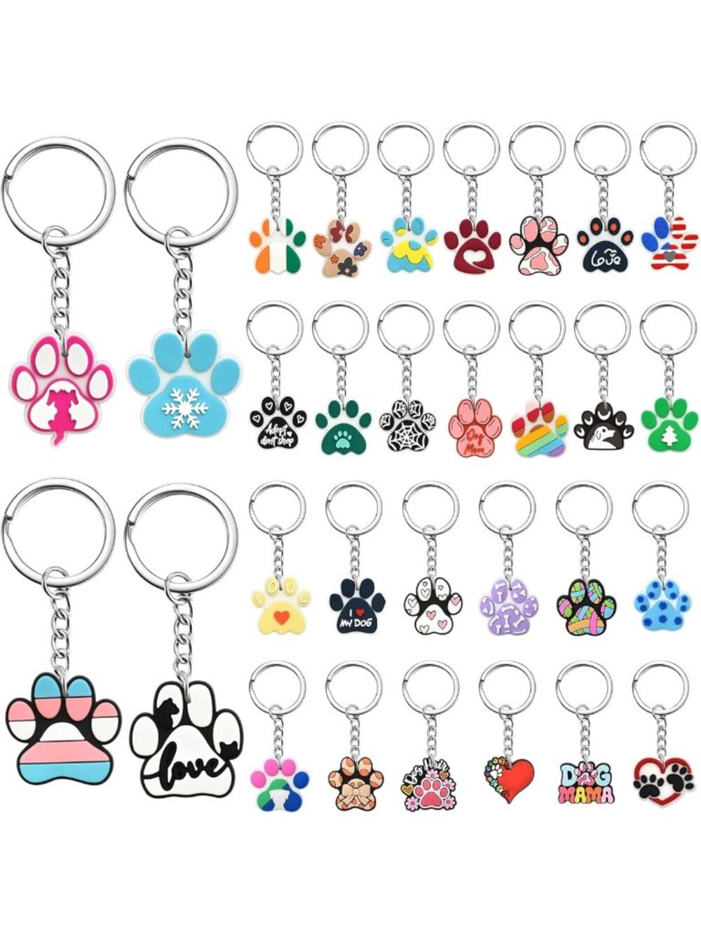 Cute DIY Keychain Charms - Bulk PVC Backpack Accessories & Party Gifts for Girls